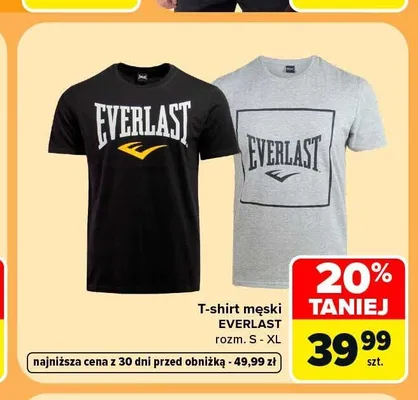 T-shirt męski Everlast promocja w Carrefour