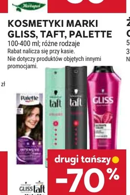 Kosmetyki Gliss, Taft, Palette promocja w Stokrotka