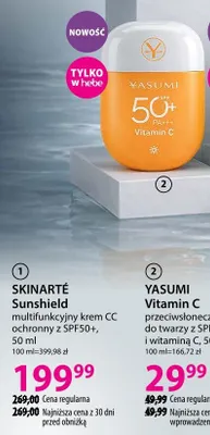 Krem przeciwsłoneczny do twarzy z SPF50+ i witaminą C Vitamin C promocja w Hebe