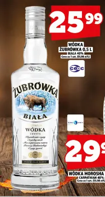Wódka Żubrówka Biała promocja w TOPAZ