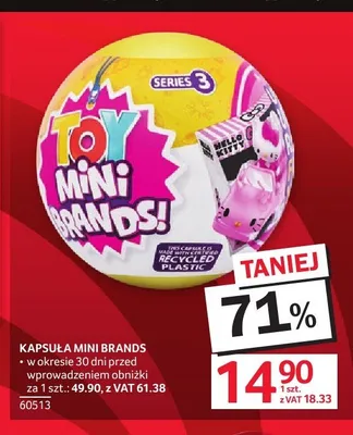 Kapsuła Toy Mini Brands Series 3 promocja w Selgros