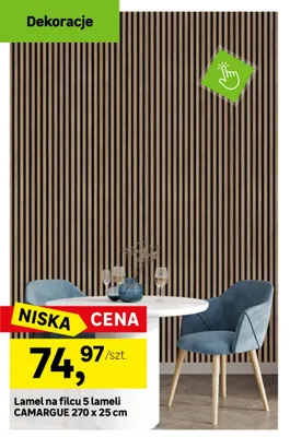 Lamel na filcu 5 lameli Camargue 270x25 cm promocja w Leroy Merlin