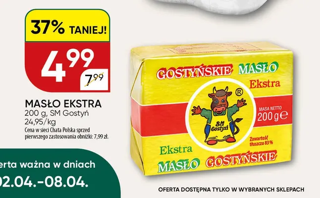 Masło Ekstra promocja w Chata Polska