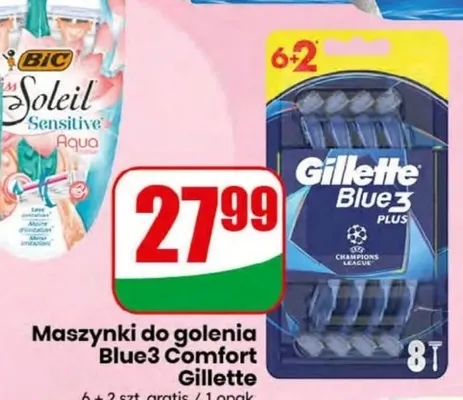 Maszynki do golenia Gillette Blue3 Comfort Plus 8-pak promocja w Dino