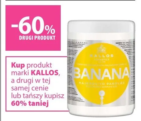 Maska do włosów Banana promocja w Hebe