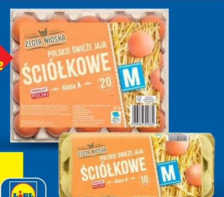 Jaja ściółkowe rozmiar M promocja w Lidl