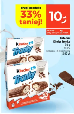 Batoniki Kinder Tronky promocja w Dealz