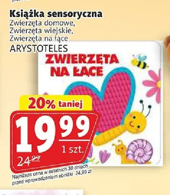 Książka sensoryczna Zwierzęta na łące promocja w Prim Market