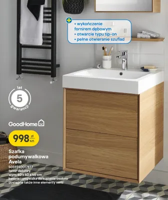 Szafka podumywalkowa Avela GoodHome promocja w Castorama