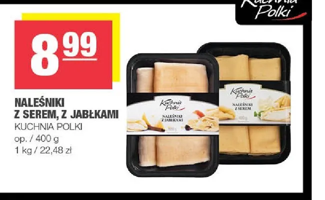 Naleśniki z jabłkami Kuchnia Polki promocja w SPAR