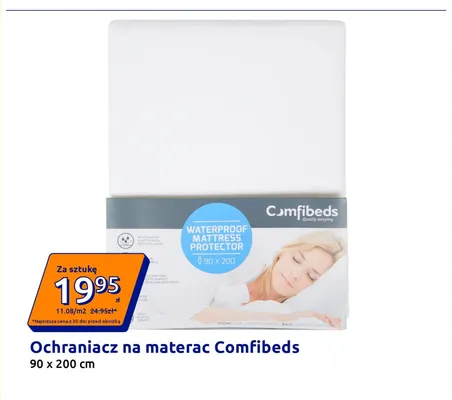 Ochraniacz na materac Comfibeds 90x200 cm promocja w Action