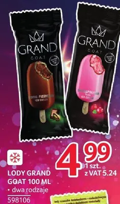 Lody Grand Goat 100ml dwa rodzaje promocja w Selgros