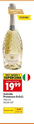 Wino musujące Astrale Prosecco D.O.C. promocja w Biedronka