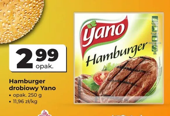 Hamburger drobiowy Yano promocja w Odido