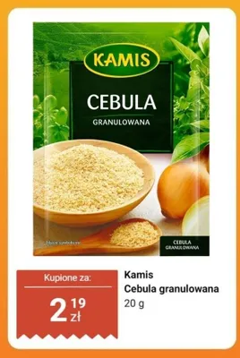 Cebula granulowana Kamis promocja w Dino