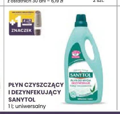 Płyn czyszczący i dezynfekujący Sanytol promocja w Stokrotka