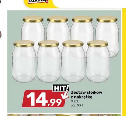 Zestaw słoików z nakrętką promocja w Bricomarche