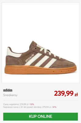 Sneakersy Adidas Spezial promocja w eobuwie.pl