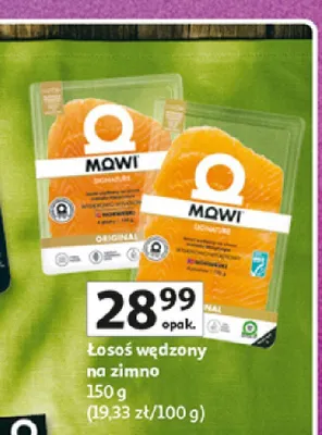 Łosoś wędzony na zimno Mowi Signature promocja w Auchan