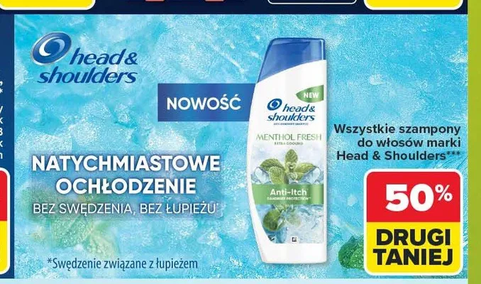 Szampon do włosów Head & Shoulders Menthol Fresh promocja w Carrefour Market