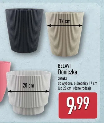 Doniczka Belavi o średnicy 17cm promocja w Aldi