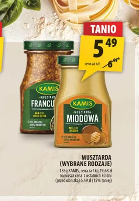 Musztarda miodowa Kamis promocja w Arhelan