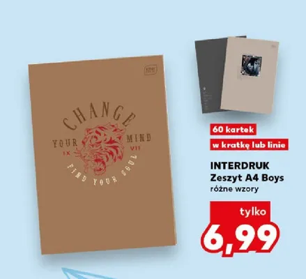 Zeszyt A4 Boys 60 kartek w linie Interdruk promocja w Kaufland