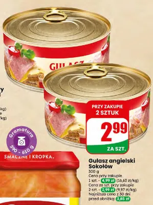 Gulasz angielski promocja w Dino