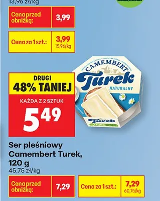 Ser pleśniowy Camembert Tarek promocja w Biedronka
