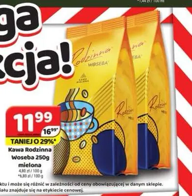 Kawa mielona Rodzinna Woseba promocja w Delfin
