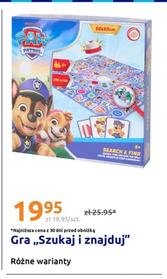 Gra Szukaj i znajduj Paw Patrol promocja w Action