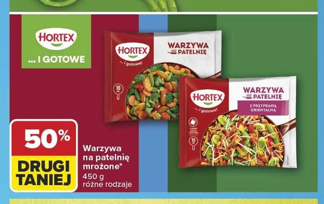 Warzywa na patelnię mrożone Hortex z przyprawą orientalną promocja w Carrefour