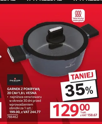 Garnek z pokrywą Zwieger Vesna 20 cm 1,8 l promocja w Selgros