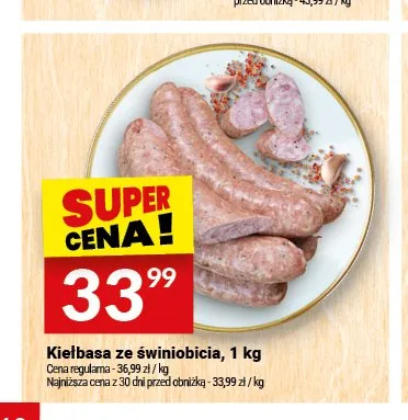 Kiełbasa ze świniobicia Białecki Wędzarnia promocja w Twój Market