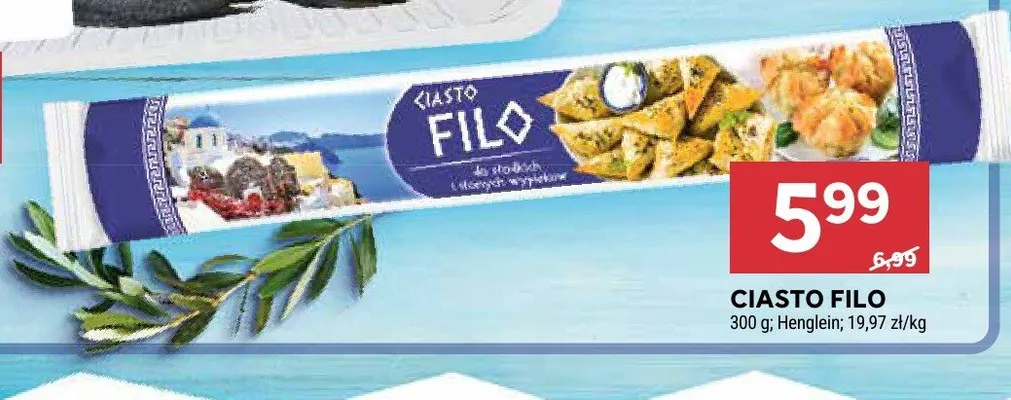 Ciasto filo Henglein promocja w Stokrotka