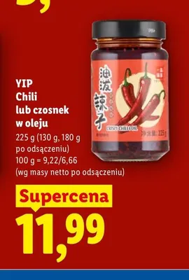 Chili w oleju Yip promocja w Lidl