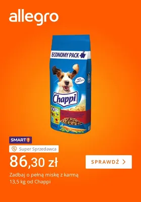 Karma dla psa Chappi promocja w Allegro