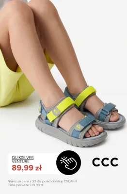 Sandały dziecięce Quiksilver Venture promocja w CCC