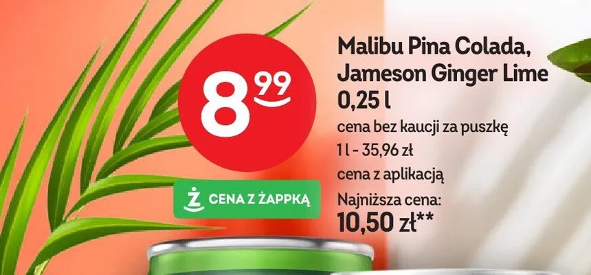 Rum Malibu Pina Colada promocja w Żabka