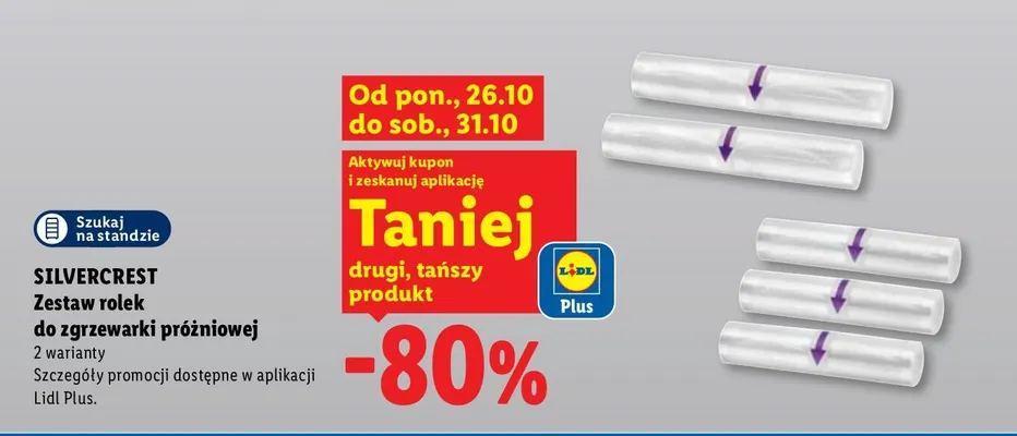Zestaw rolek do zgrzewarki próżniowej Silvercrest 2-pak promocja w Lidl