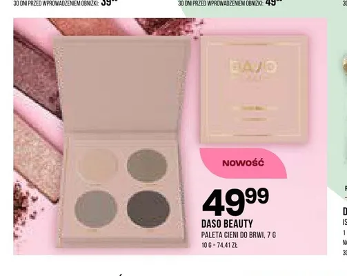 Paleta cieni do brwi Daso Beauty promocja w Drogerie Natura