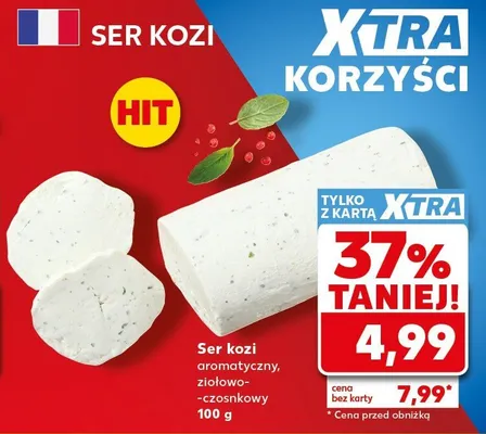 Ser kozi aromatyczny ziołowo-czosnkowy promocja w Kaufland