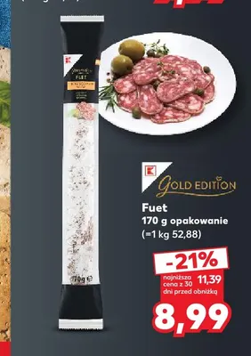 Kiełbasa Fuet K-Gold Edition promocja w Kaufland