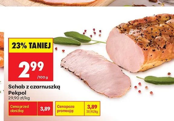 Schab z czarnuszką Pekpol promocja w Biedronka