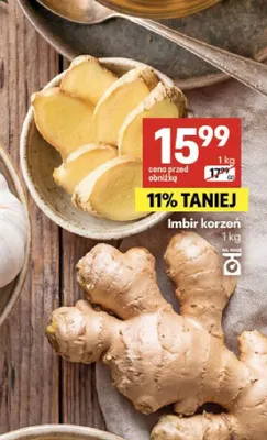 Imbir korzeń promocja w Delikatesy Centrum