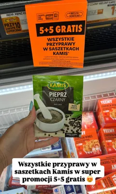 Pieprz czarny mielony Kamis promocja w Biedronka