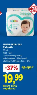 Pieluchy Skin Care 4 promocja w Lidl