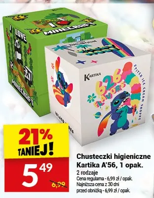 Chusteczki higieniczne promocja w Twój Market