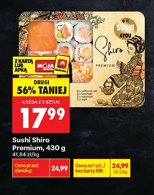 Sushi Shiro Premium promocja w Biedronka