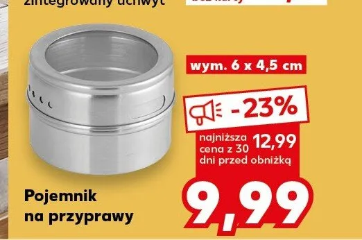 Pojemnik na przyprawy promocja w Kaufland